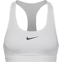 Nike Soutien-gorge de sport 'Swoosh' noir / blanc naturel