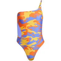 Adidas Originals Maillot de bain 'Graphic' bleu cobalt / bleu-gris / jaune foncé / orange foncé