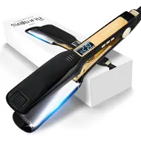 Sansbeauté Professional Straightener - 2 in 1 - Curling tongs - Straighteners - Hair Straightener - Fast Warm-up - 80℃ to 230℃ - Straightening & Curling - ION technology