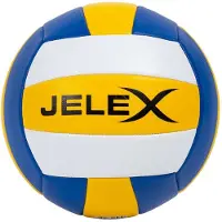 JELEX Softtouch Ballon de volley-ball jaune bleu foncé blanc
