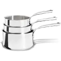 De Buyer Lot de 3 casseroles inox 16,18 et 20 cm - - 3410.03 - milady