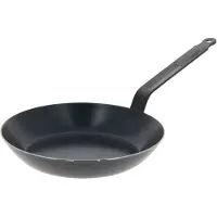 De Buyer Poêle à frire Blaustahl Blue Carbon ø20, Poêle + casserole, Beige