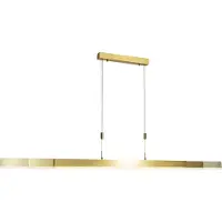 QAZQA Suspension réglable dorée avec LED - Lamba