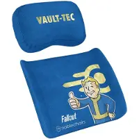 Pro Gamersware noblechairs Memory Foam Cushion Set Fallout Vault-Tec Edition, coussin de chaise de jeu, coussin de chaise ergonomique, coussin de chaise avec soutien lombaire