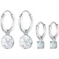 Elli Parure de bijoux argent / transparent