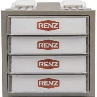Renz module de touches avec 1 lumière/1 97-9-85274 bouton de sonnette couleur:gris 97-9-85274.7039