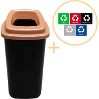 Plafor - Poubelle de tri 45l - Recyclage - Marron