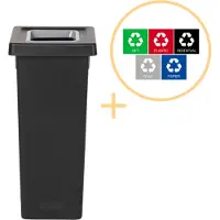 Plafor - Fit Bin 53l - Recyclage - Gris