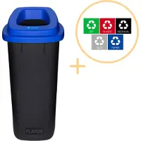 Plafor - Poubelle 90 l – Tri sélectif – Bleu
