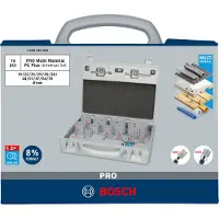 Bosch 2608594434 PRO Jeu De 14 Scies-cloches PC Plus Multi-matériaux - 19, 22, 25, 29, 35, 38, 44, 51, 57, 64, 76 Mm