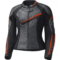 Held Debbie II Perforés Femme Noir Rouge Blouson Cuir Taille 40