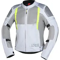 IXS Trigonis-Air Veste Moto Textile Grise Jaune Taille XL