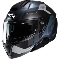 HJC i91 Carst Noir Gris Casque Modulable Taille L