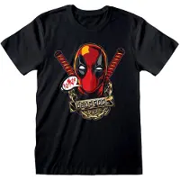 Heroes Marvel Comics Deadpool Gangsta Short Sleeve T-shirt Rouge S Homme