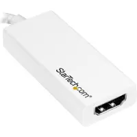 StarTech.com .com Adaptateur vidéo USB-C vers HDMI - M/F - Ultra HD 4K - Blanc