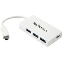 StarTech.com .com 4 Port USB-C Hub - USB C et 3x USB-A - Hub USB 3.0 - Blanc - Hub USB 4 ports - Extension de port USB - Hub USB Type C - Hub - 3 x SuperSpeed USB 3.0 + 1 x USB 3.1 - Desktop