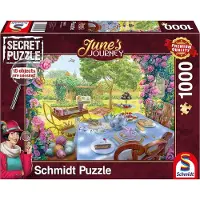 Schmidt Puzzle secret June's Journey : Thé dans le jardin 1000 pièces
