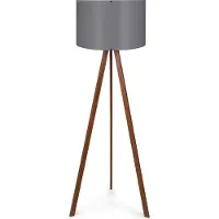 Opviq , AYD- AYDAXL, Marron,Gris, Lampadaire, 38 x 140 cm, 70% MDF / 30% PVC tissu