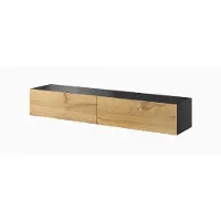 Cama Armoire RTV VIGO '180' 30/180/40 noir/chêne wotan