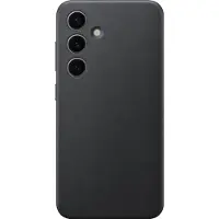 Samsung Étui en cuir végétalien (Galaxy S24), Coque pour téléphone portable, Noir