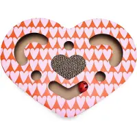 Beeztees Carton Jouets à gratter Hide (Beige, Rouge)