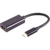 Shiverpeaks -BASIC-S-adaptateur, USB type C mâle vers Displayport femelle, 8K60Hz, noir (12 cm), Adaptateur données + vidéo, Noir