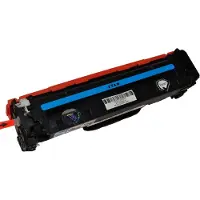 LDZ Cartouche de toner compatible avec la HP CC531A cyan