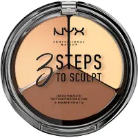 Nyx 3 STEPS TO SCULPT face sculpting palette light