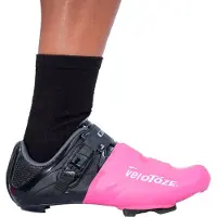 VeloToze , couvre-chaussures pour pédales automatiques, couleur rose, taille unique - protection imperméable pour les pieds, idéale pour le vélo de course.