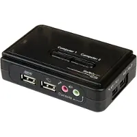 StarTech.com Commutateur Kvm Usb 2 Ports Avec Audio Et Câbles