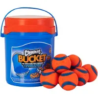 Chuckit! Seau avec Ultra Ball - Moyen - 8 pièces