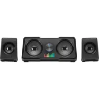 Mars Gaming MARSGAMING MS22, Haut-parleurs de jeu compacts 2.2, flux RGB, subwoofer + 4 haut-parleurs actifs, son DSP 35W, noir