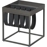 Interlink Publishing Table d'appoint Nubis 35x35 - anthracite
