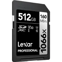Lexar Professional SDXC 1066x SILVER 512 Go 120 Mo/s