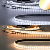 ISOLED LED CRI923/950 Bande flexible, 24V, 10W/10W, IP68, blanc dynamique, 240 LED/m (240 cm, Intérieur)