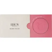 IDUN Minerals Mineral Blush - Poudre compacte - Glisse en douceur - Offre une couleur intense et une peau naturellement saine - Hallon - 0,18 oz