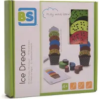 BS Toys Glaces en bois - apprentissage des couleurs et de la coordination - BS Toys