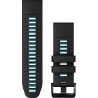 Garmin Quickfit 26 Mm Silicone Strap Noir,Argenté