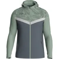 Jako Veste à capuche Iconic enfants - Soft Grey / Vert menthe / Anthra Light