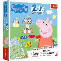 Trefl Jeu 2-en-1 chinois / Serpents et échelles Peppa 02067