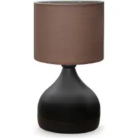 Opviq , lampe de table haut de gamme 100 % métal, couleur Mink, hauteur 32 cm, abat-jour 22 x 14 cm, câble de 150 cm, douille E27, 40 W max. | Un design élégant pour toutes les pièces.
