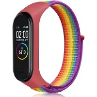 Cover-Discount Xiaomi Mi Band 7 - Bracelet de remplacement en tissu nylon (Nylon), Sangles de montre, Multicolore