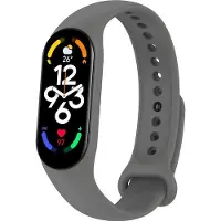 Screen Guard Professional Bracelet de remplacement Xiaomi Smart Band 7 Silicone Strap (Silicone), Sangles de montre, Gris