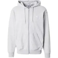 New Balance Veste de survêtement 'Essentials' gris chiné / blanc