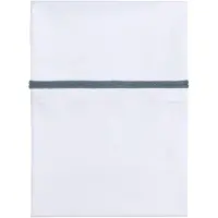 Babys Only Drap berceau ruban tricoté granit/blanc