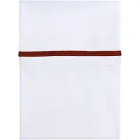 Babys Only Drap berceau ruban tricoté brique/blanc