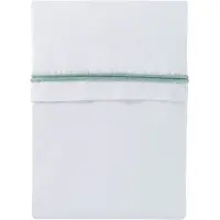 Babys Only Drap berceau ruban tricoté mint/blanc