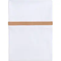 Babys Only Drap berceau ruban tissé caramel/blanc