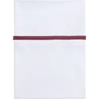 Babys Only Drap berceau ruban tricoté stone red/blanc
