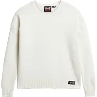 Superdry Pull-over blanc cassé
